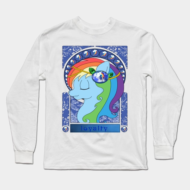 Loyalty- Rainbow dash Long Sleeve T-Shirt by BlackTaintedHeart